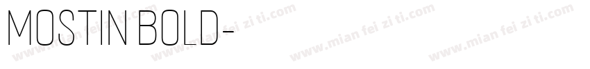 mostin bold字体转换
